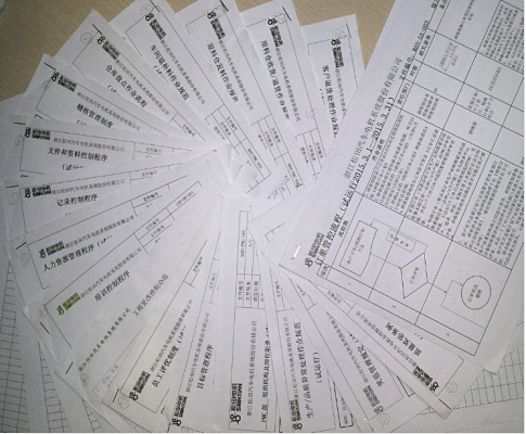 gzkaili2专家老师在松田企业推行流程制度汇总